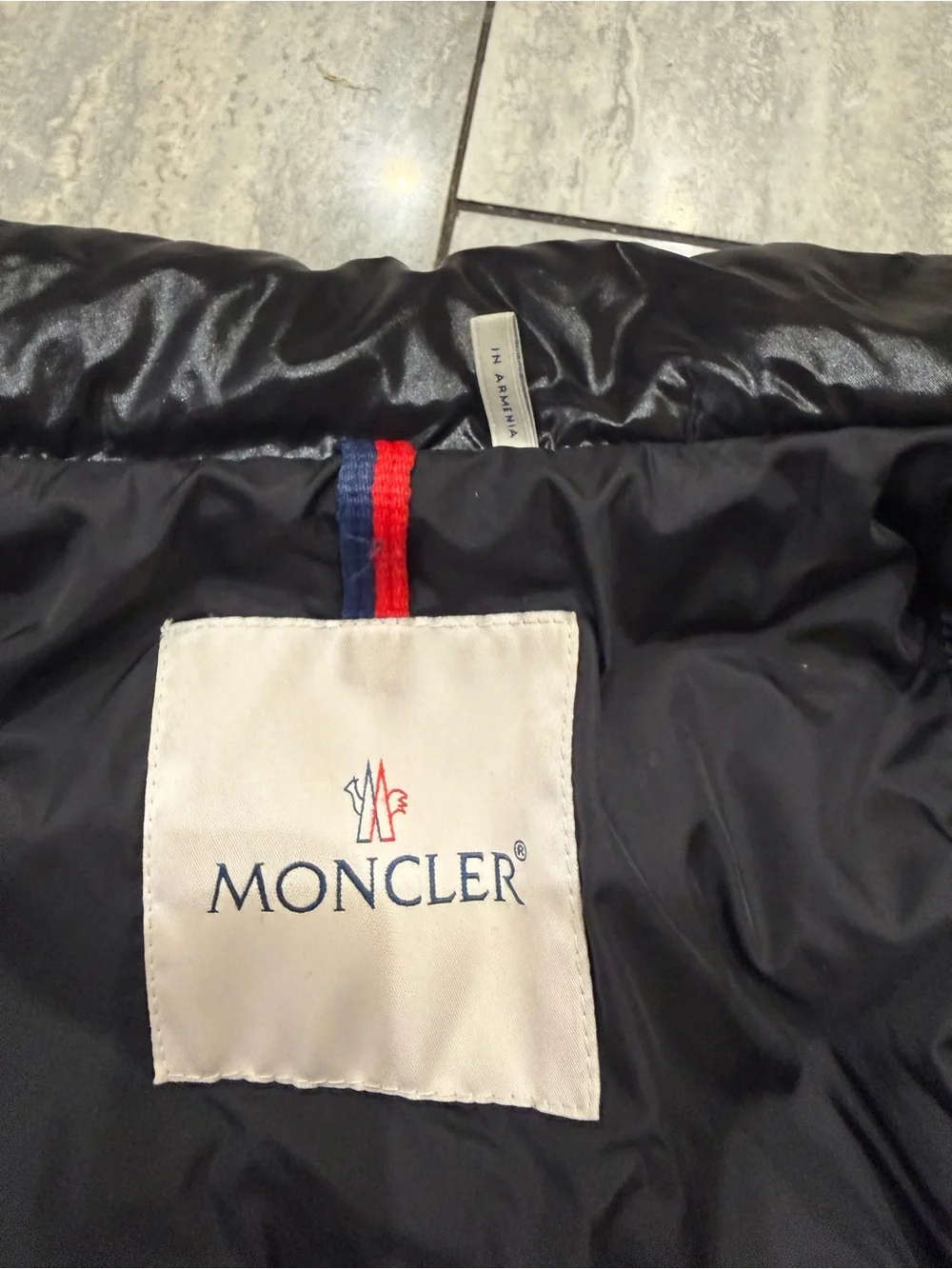 Moncler Shiny Black Quilted Down Vest